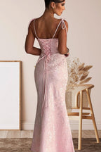 Solid Sash Backless Mermaid Formal Dress image 8