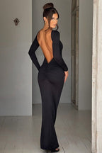 Long Sleeve Backless Bodycon Formal Dress image 10