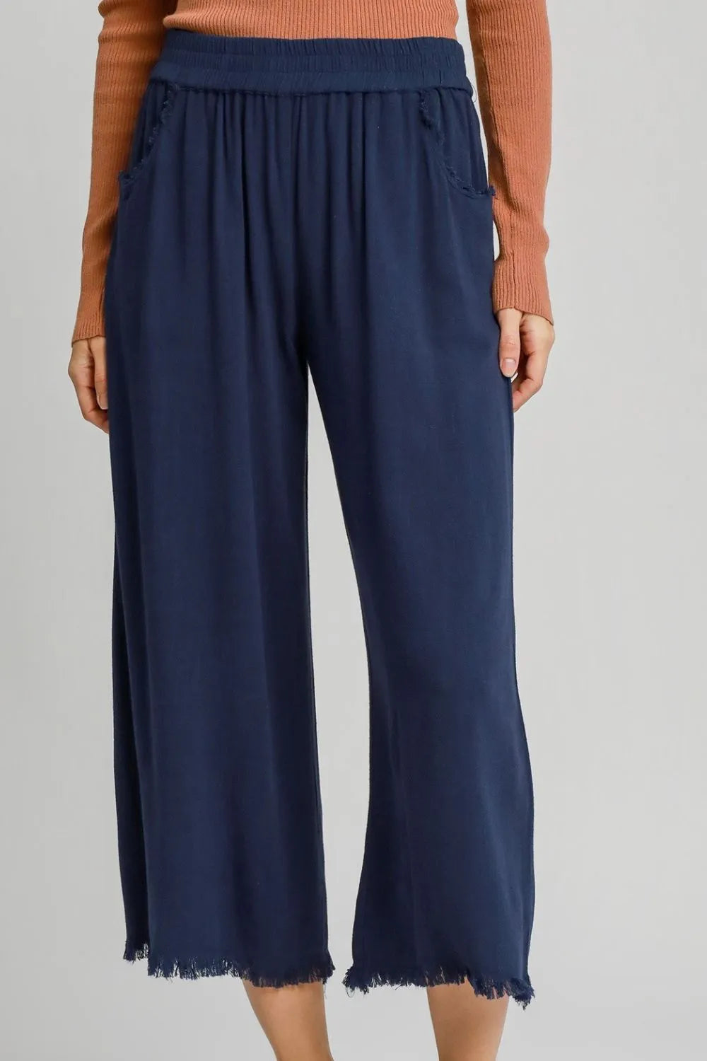 Kaia Linen Trousers styled for Avrienne