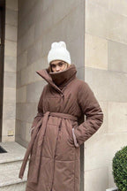 Long Stand Collar Puffer Jacket image 7