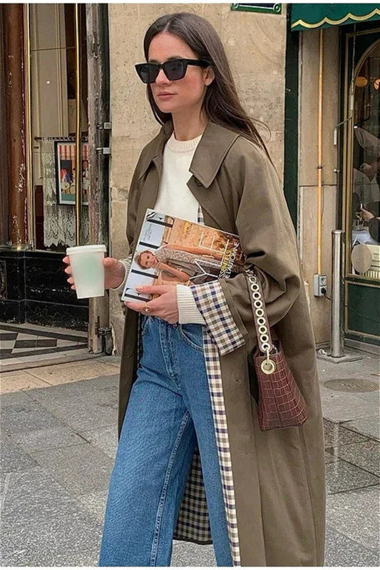 Collared Buttoned Trench Cargo Overcoat image 1