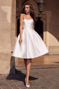 Solid A-line Cocktail Dress image 1
