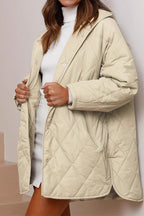 Casual Long Hooded Puffer Jacket image 7