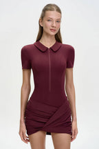Sexy Pure & Sexy Slim Fit Bodycon Skirted Bodysuit Short Mini Dress image 10
