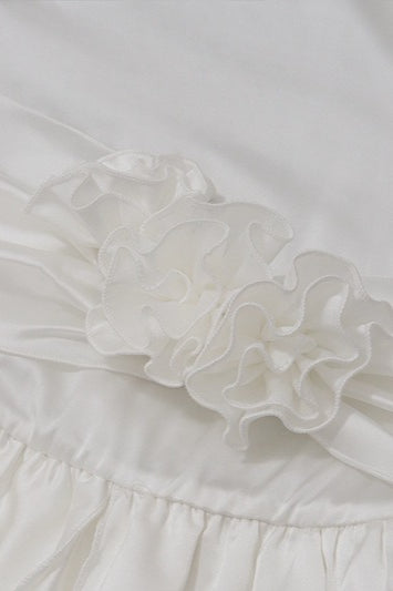 Elegant Satin 3D Floral Cocktail Dress image 18