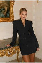 High Waist V-Neck Blazer image 1