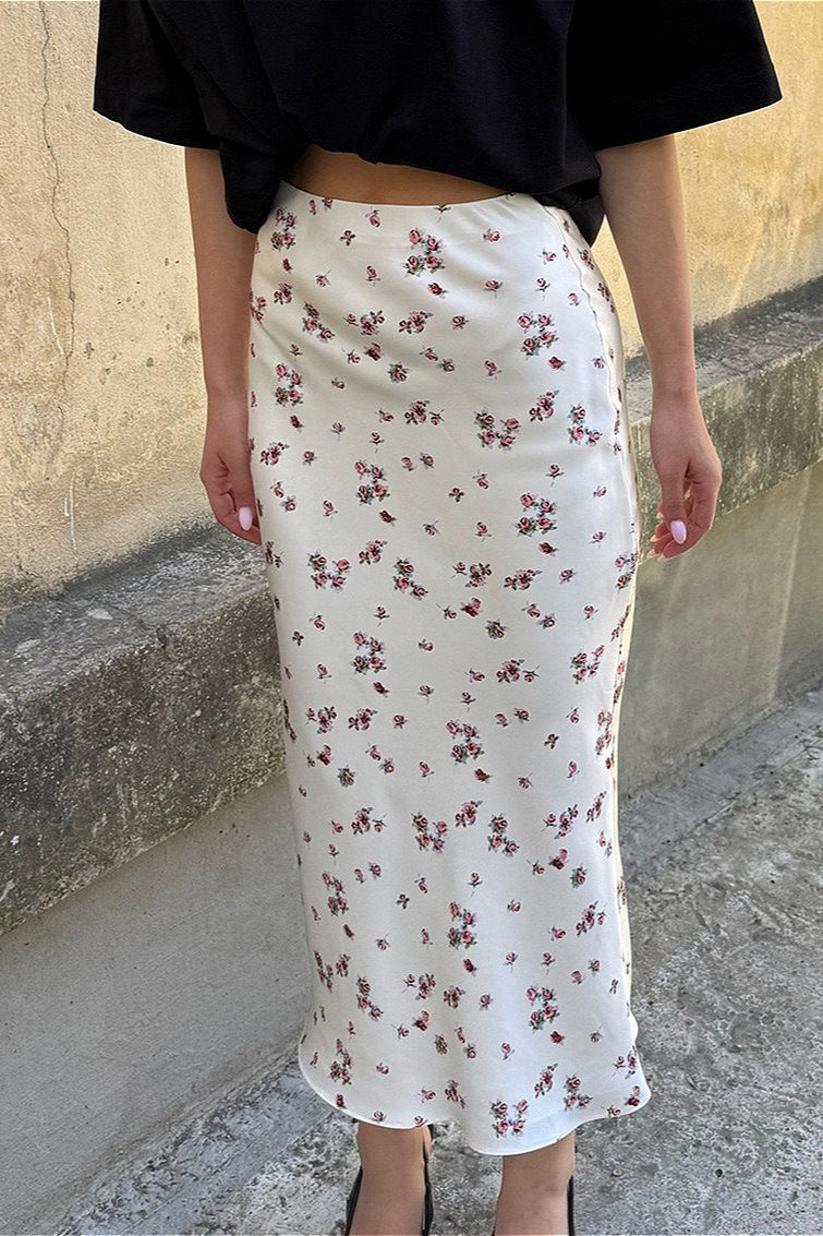 Floral High Waist Slim Pencil Skirt image 1