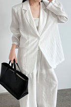 Lightweight Linen-Look Blazer image 2