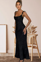Solid Sash Backless Mermaid Formal Dress image 14