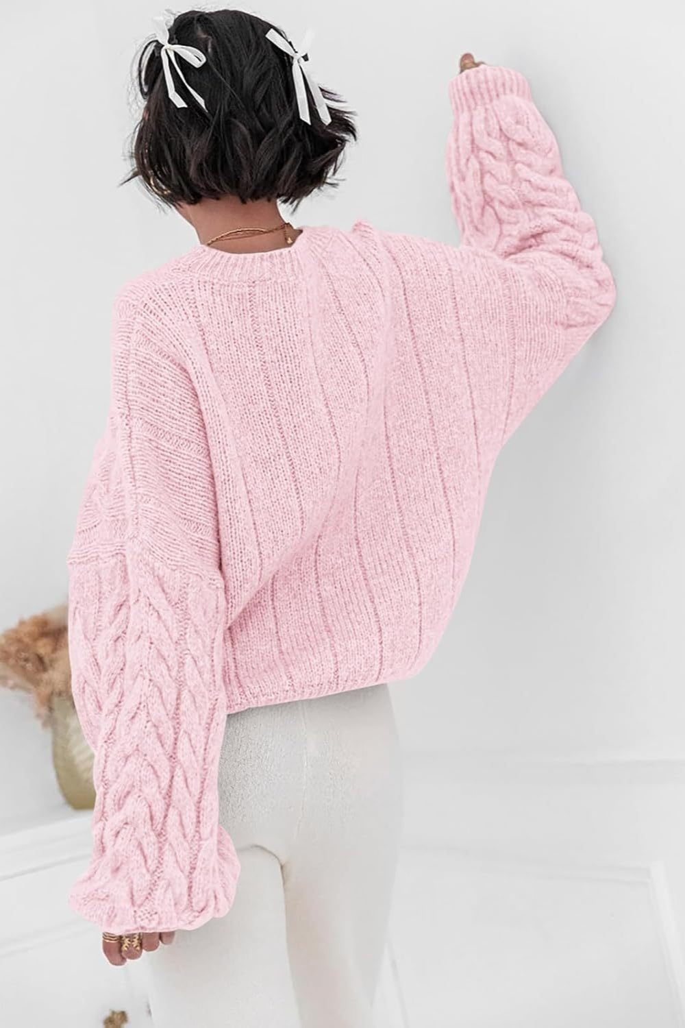 Vintage Chunky Knit Cable Sweater image 6
