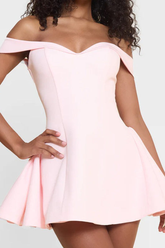 Backless Off-the-shoulder Cocktail Dress image 1