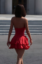 Halter Backless Button Party Dress image 12