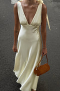 Elegant Backless Tie Bodycon Maxi Dress image 1