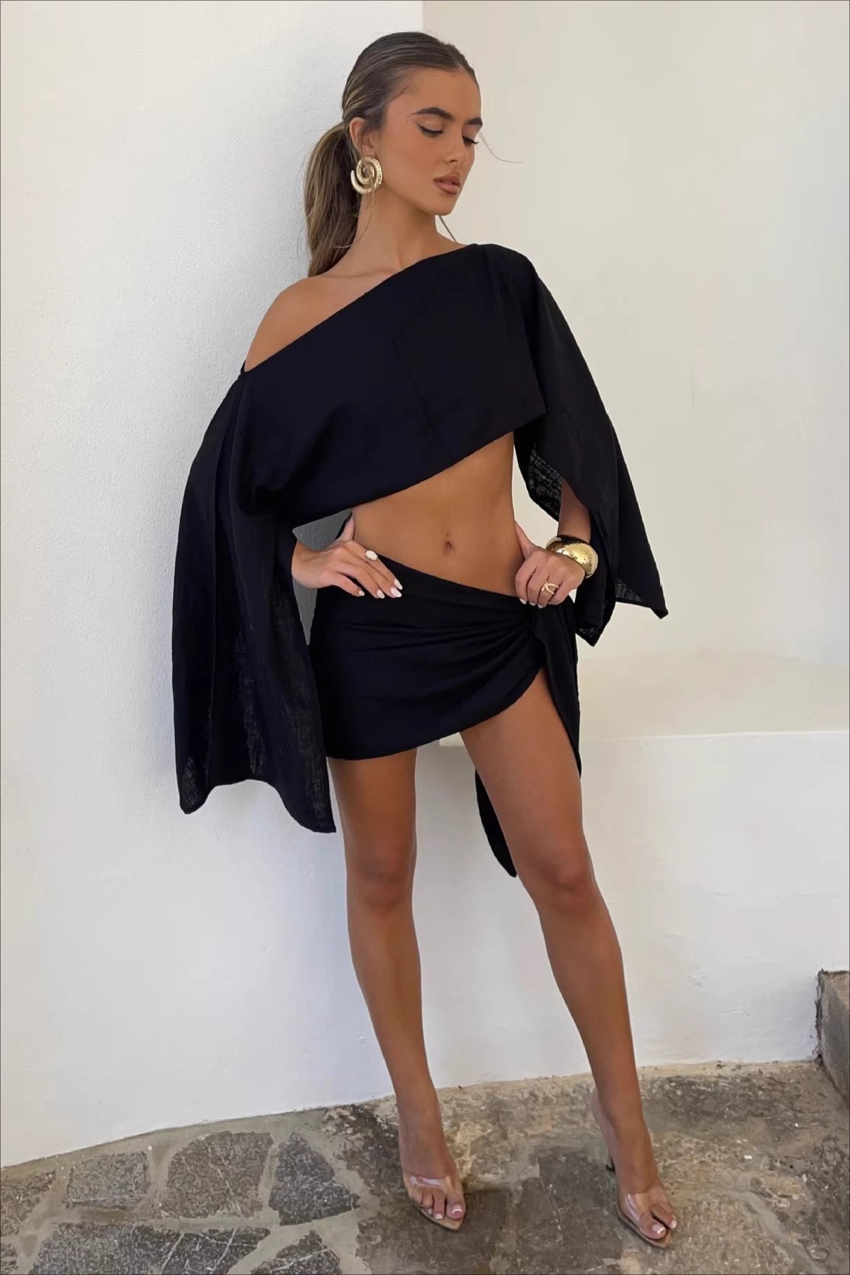 Chic Solid Lightweight Vacation Skirt Sets image 5
