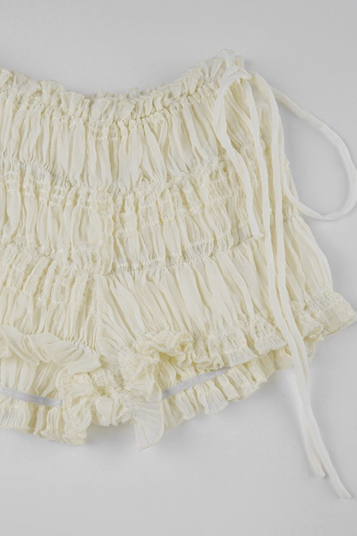 Boho Textured Irregular Tulip Shorts image 5