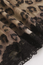 Low Waist Leopard Lace Mesh Skirt image 6