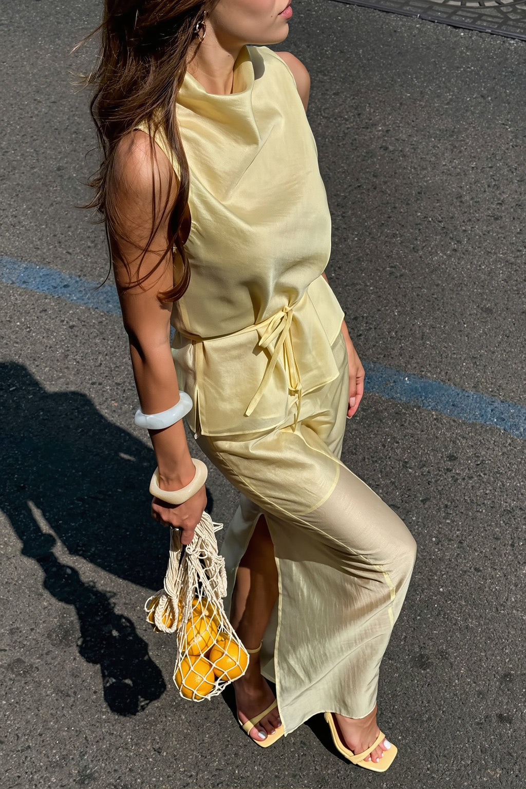 Chic Sleeveless Cami And Long Skirt Set Two Piece Set image 5
