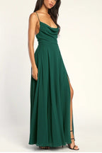 Sexy Halter Backless Maxi Formal Dress image 11