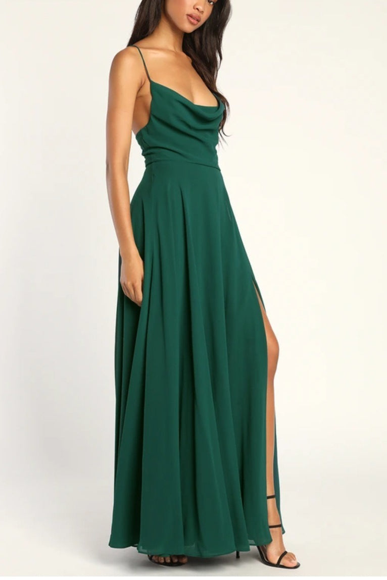 Sexy Halter Backless Maxi Formal Dress image 11