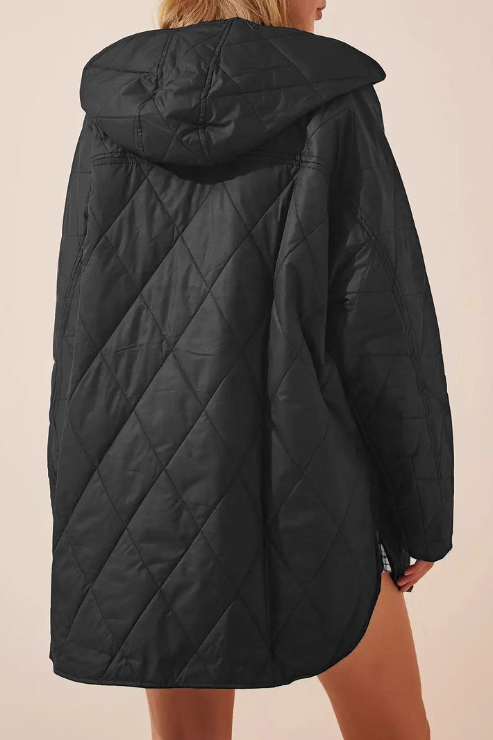 Casual Long Hooded Puffer Jacket image 3