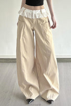 Lace-Panel Loose-Fit Cargo Pant image 2