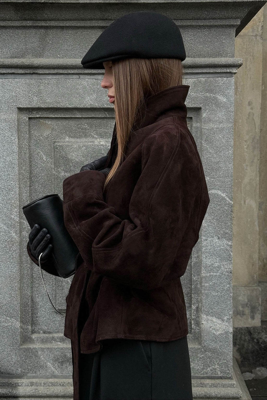 Suede Vintage Long Sleeve Jacket image 8