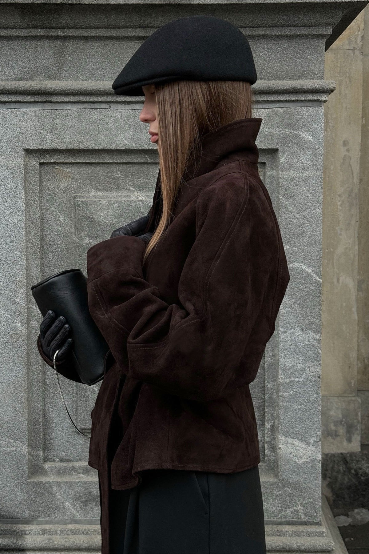 Suede Vintage Long Sleeve Jacket image 8