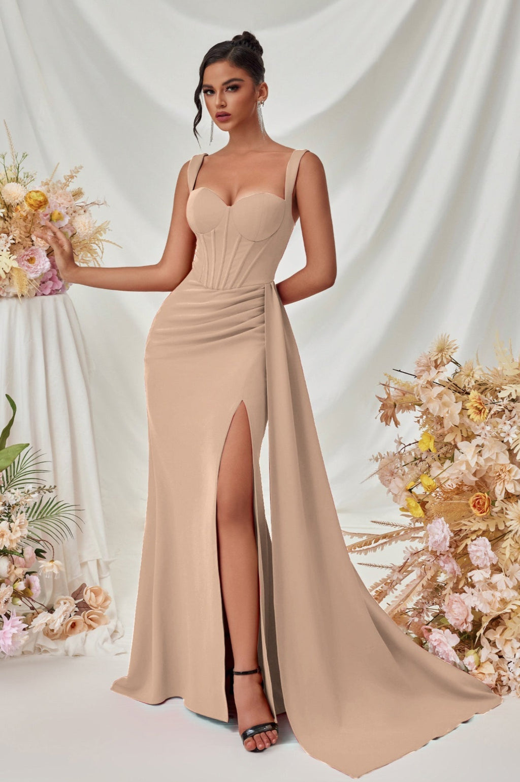 Sexy Bodycon Slit Maxi Party Dress image 19