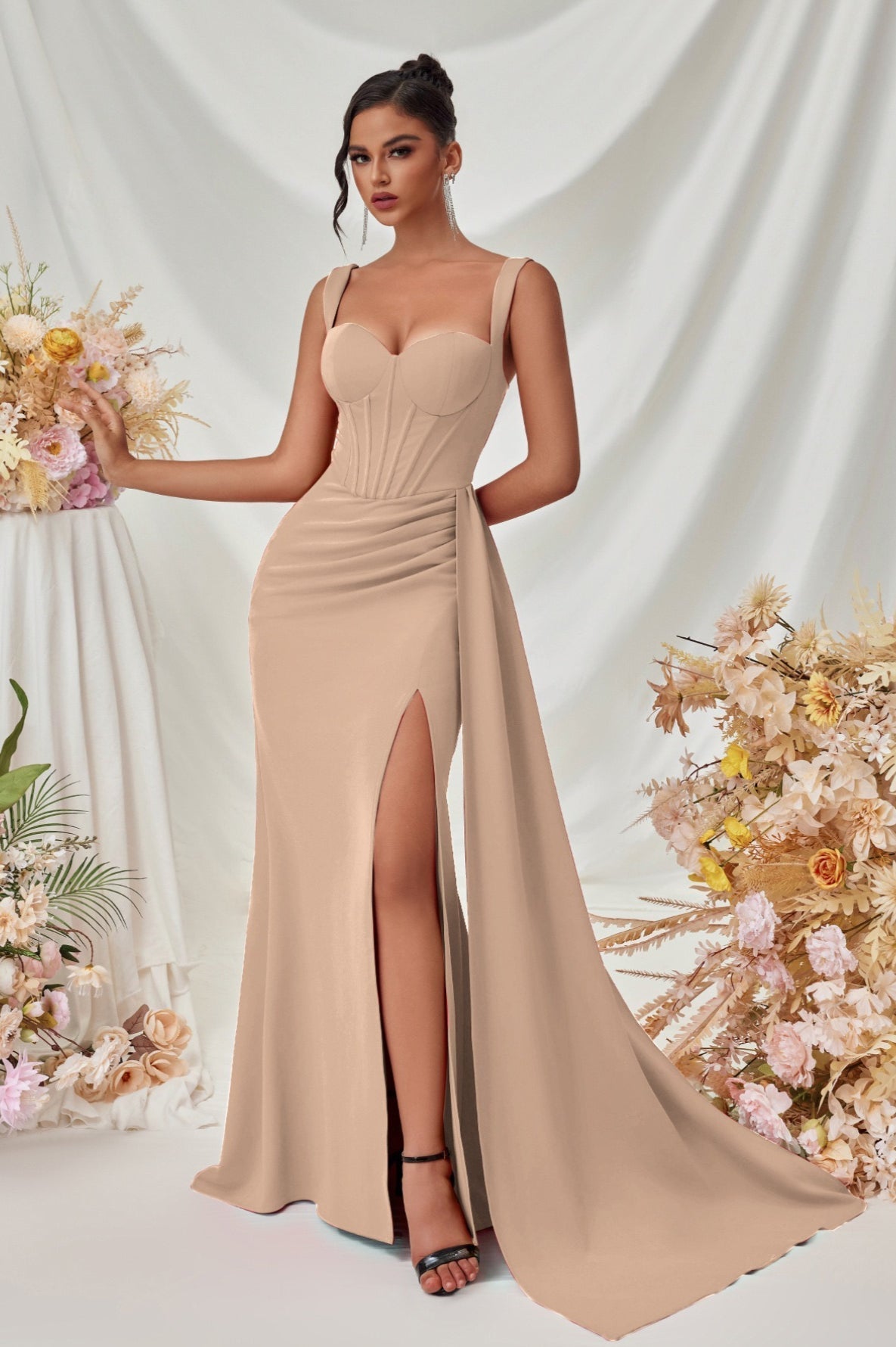 Sexy Bodycon Slit Maxi Party Dress image 19