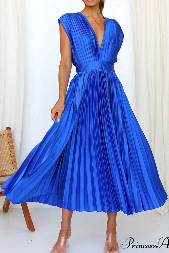 Female Loose Zipper Trendy Pleated Party Dress image 2