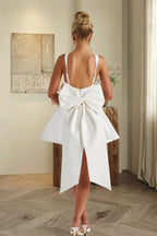 Detachable Bow Corset Mini Party Dress image 4