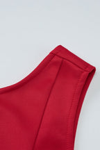 Solid Sleeveless Backless Bodycon Cocktail Dress image 15