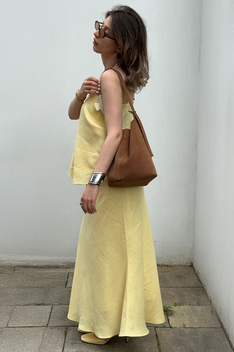 Sleeveless Casual Cami Mermaid Skirt Set image 4