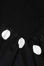 Casual Patchwork Polka Dot Maxi Dress image 6