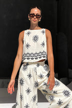 Boho Linen Tank Casual Two Piece Set image 4