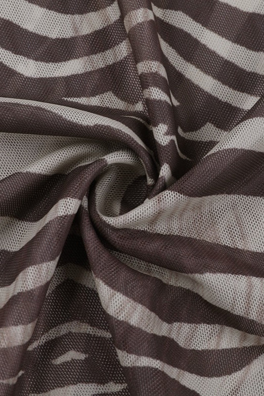 Sheer Zebra Print Blouse image 4