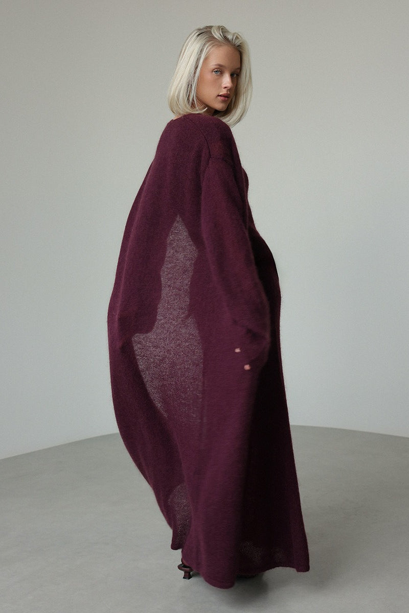 Knit Cardigan Sleeveless Dress Two Piece Set image 8