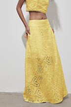 Cutout Allover Embroidered Maxi Skirt image 6