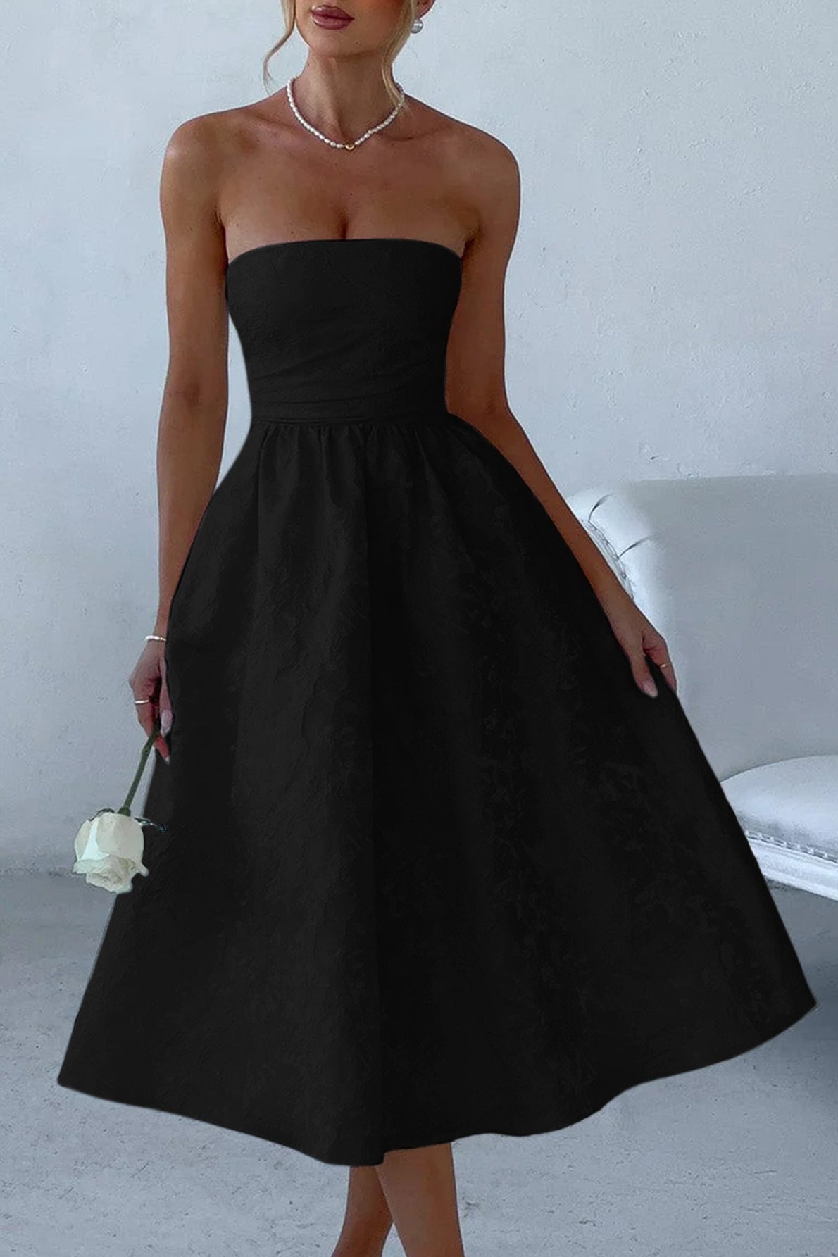Strapless Elegant Party Dress image 11