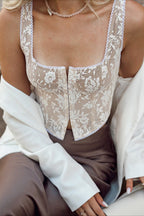 Lace Cami Top Sexy Elegant Sleeveless Cami Top image 1