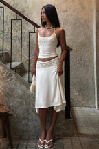 Elegant Lace Panel Cami Skirt Set image 3