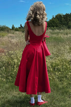 Fashion Solid Sleeveless Waisted Slim Midi Dress image 3