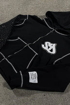 Embroidery Zipper Oversize Hoodie image 3