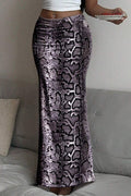 Fashion Low Rise Printed Maxi Skirt image 1