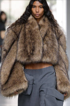 Vintage Faux Fur Short Coat image 1