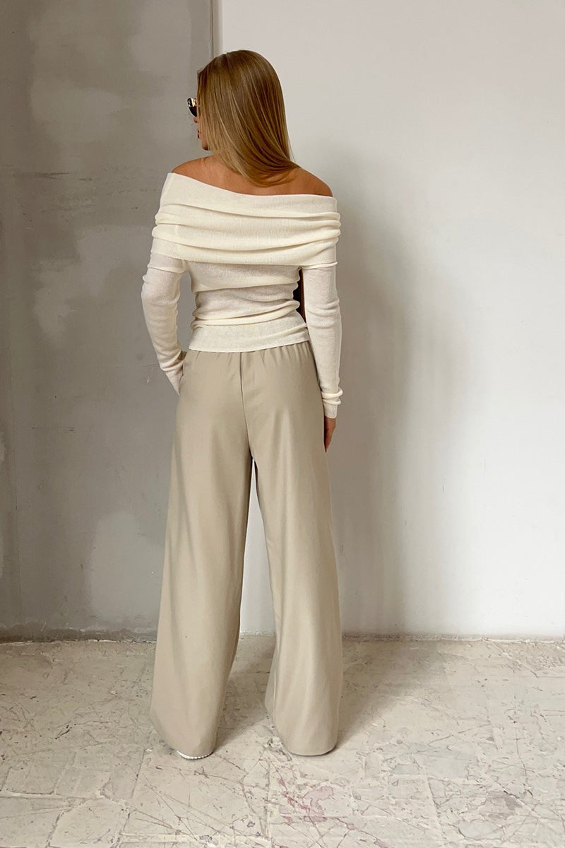 Slim Fit Off-Shoulder Knit Top image 17