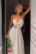 Sweet Floral Tie-back High Waist Cami Maxi Dress image 1
