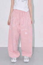Vintage Hip Hop Graphic Baggy Straight Pants image 9