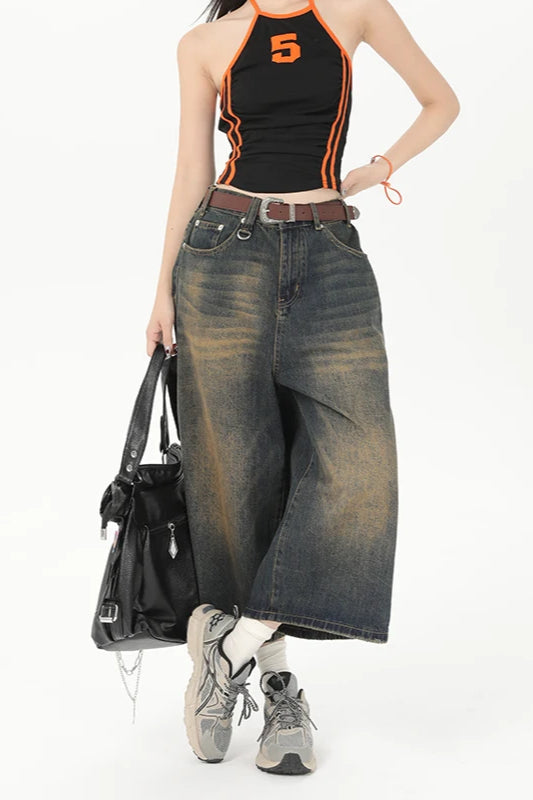 Vintage Y2K Loose Cropped Jeans image 42