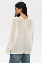 Lightweight See Through Knit Blouse image 9